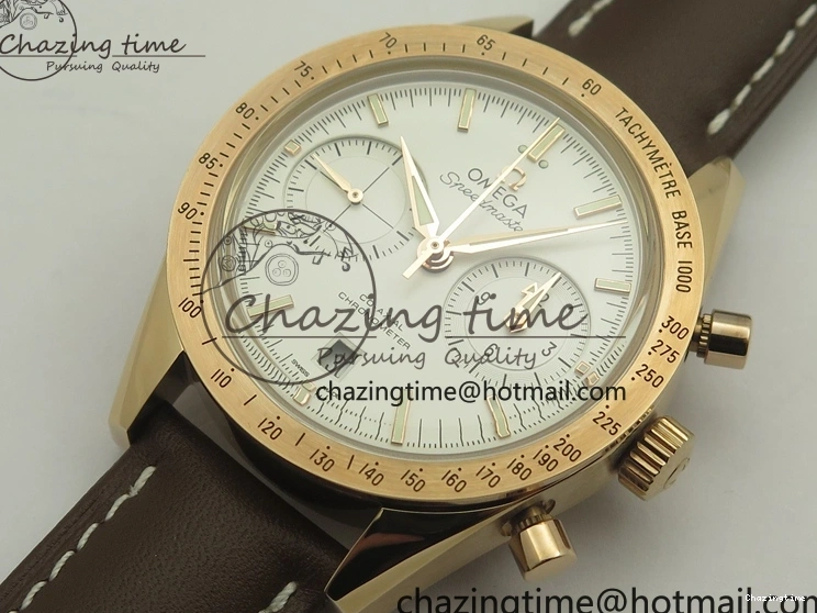 0126 AllSeason Speedmaster ’57 Co-Axial RG OMF 1:1 Best Edition White Dial On Leather Strap A9300 (Free Leather Strap) 8063